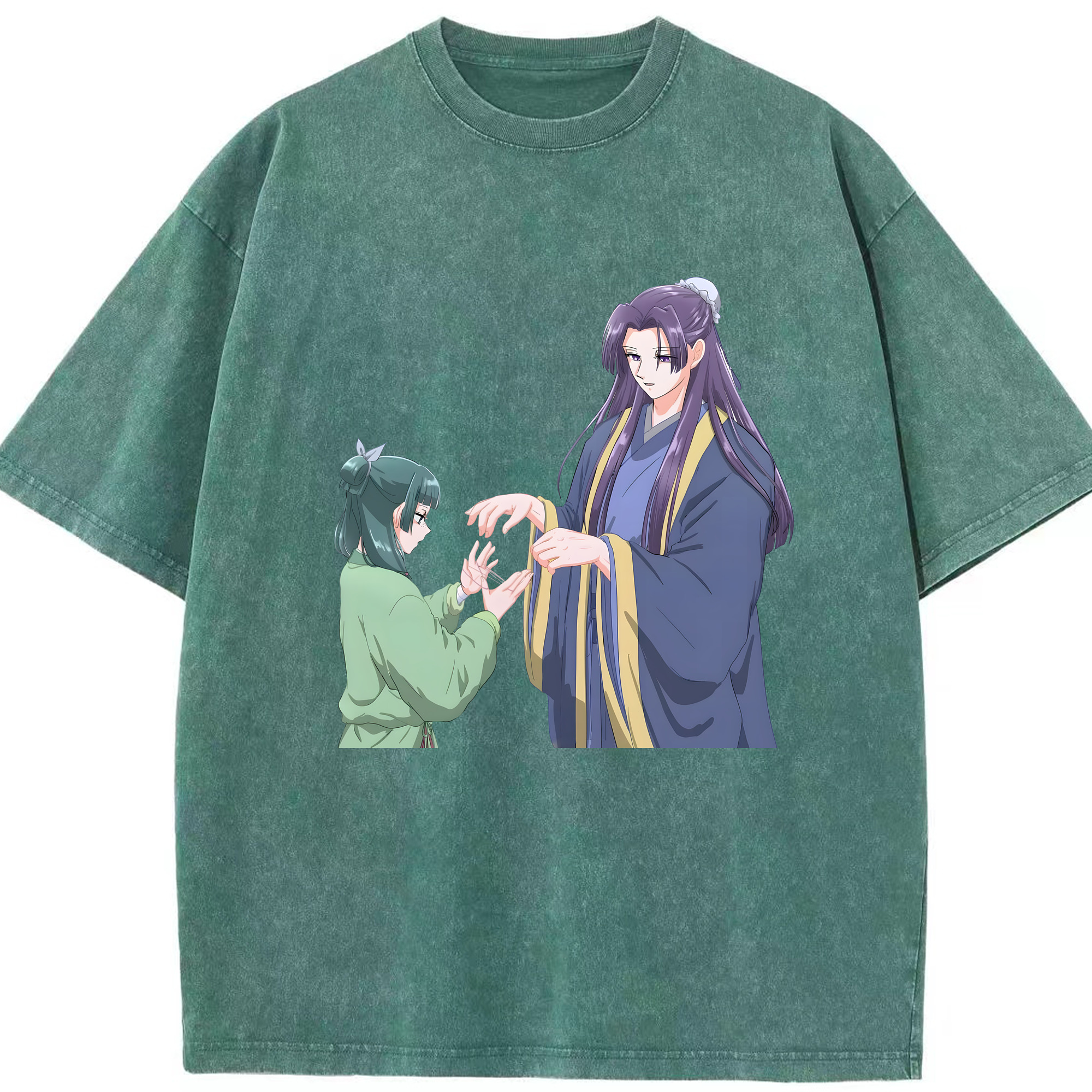 （画像用） 薬屋のひとりごと The Apothecary Diaries 綿100% ヴィンテージ風 半袖Tシャツ（フロントプリント）